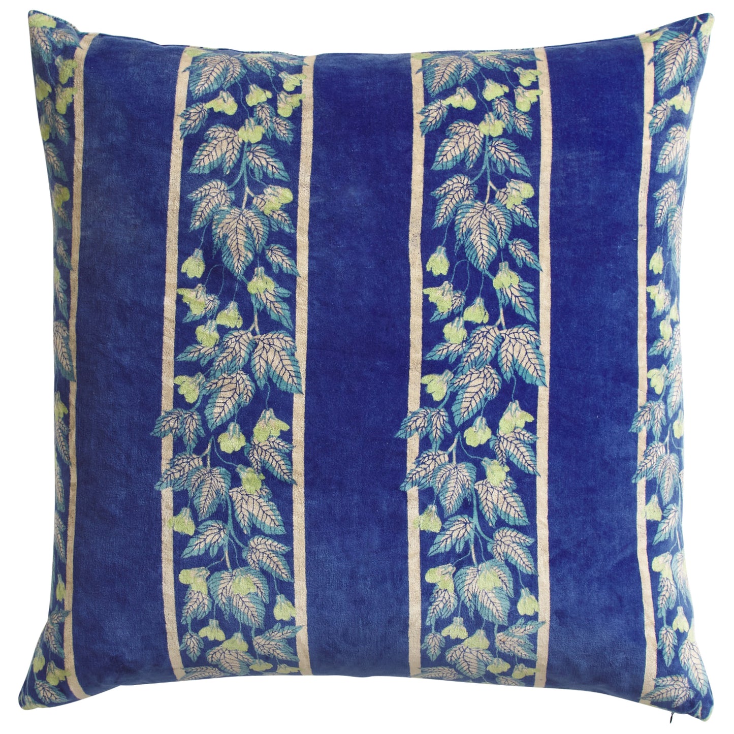 Agata Velvet Cushion - Ultramarine