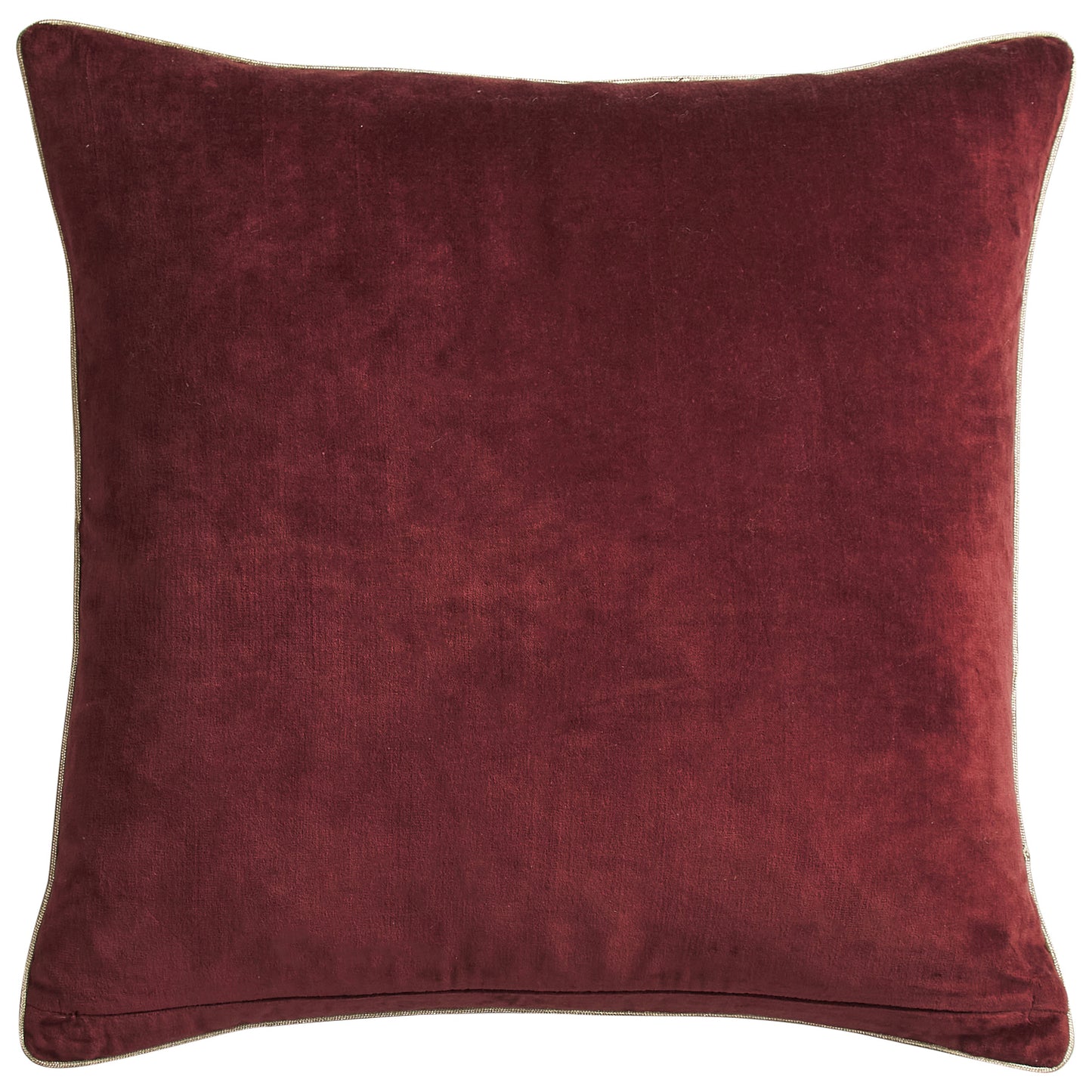 Ines Velvet Cushion - Burnt Sienna