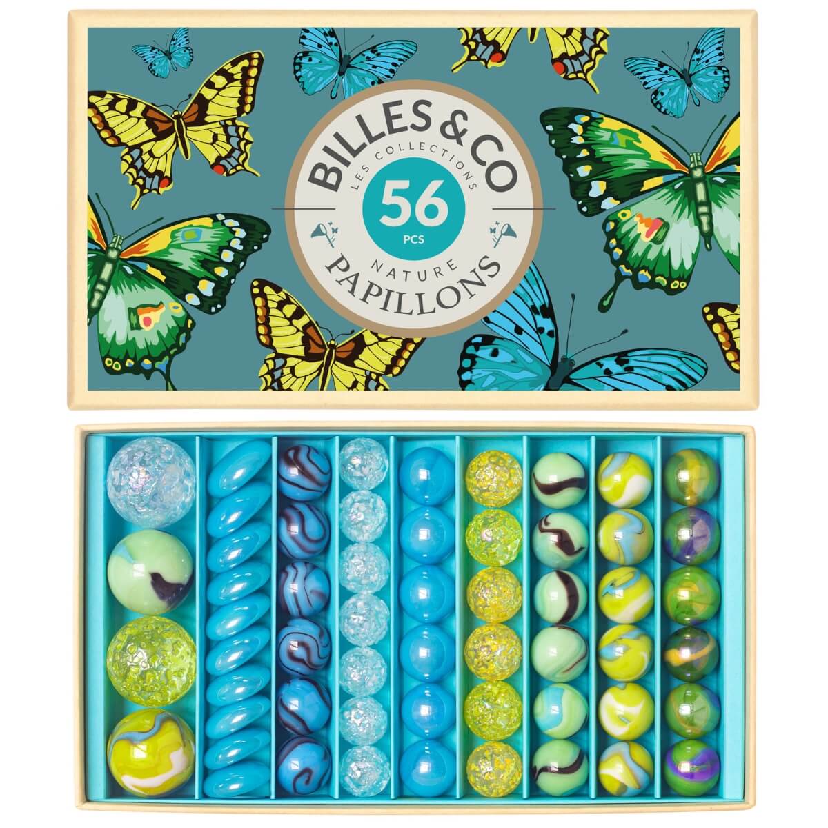 Marble Treasure Box - Butterflies Large