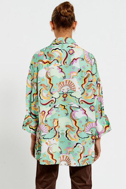 Oversized Shirt Psychedelic