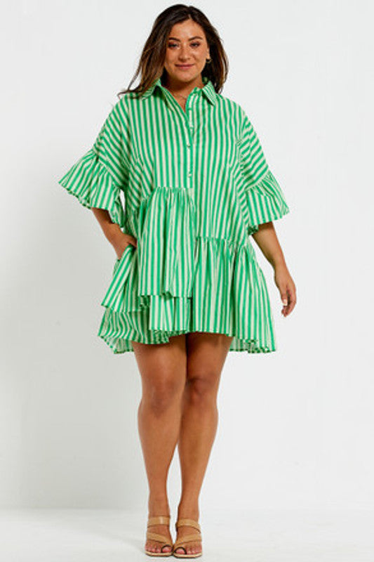 Genoa Mini Tonal Jade Stripe