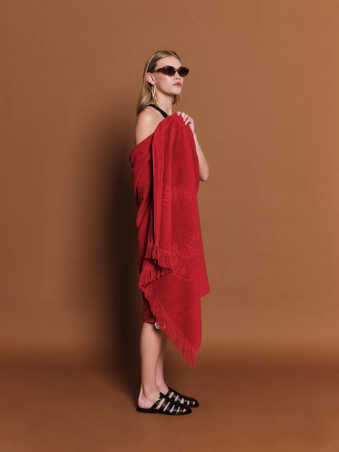 Monochrome Beach Towel ~ Bloody Mary