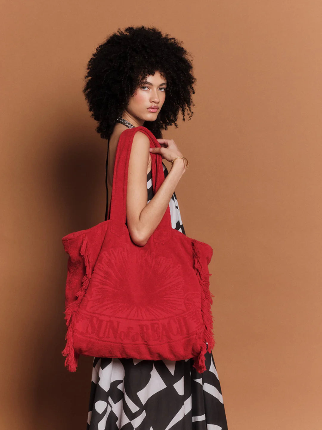 Terry Tote Beach Bag ~ Bloody Mary