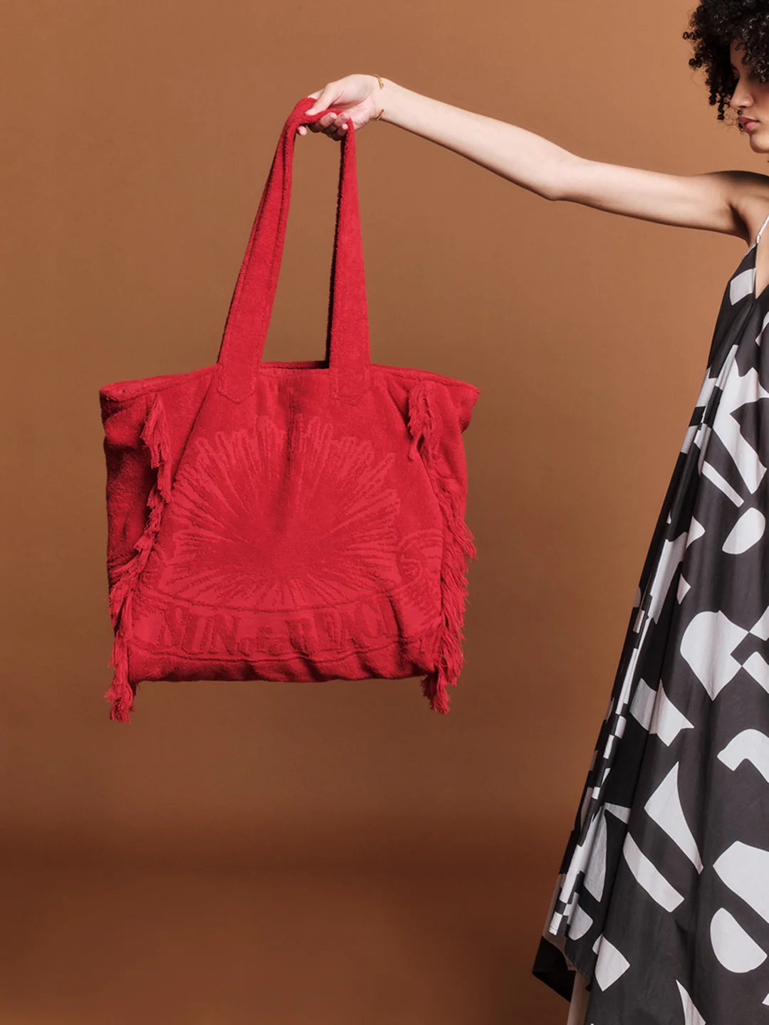 Terry Tote Beach Bag ~ Bloody Mary