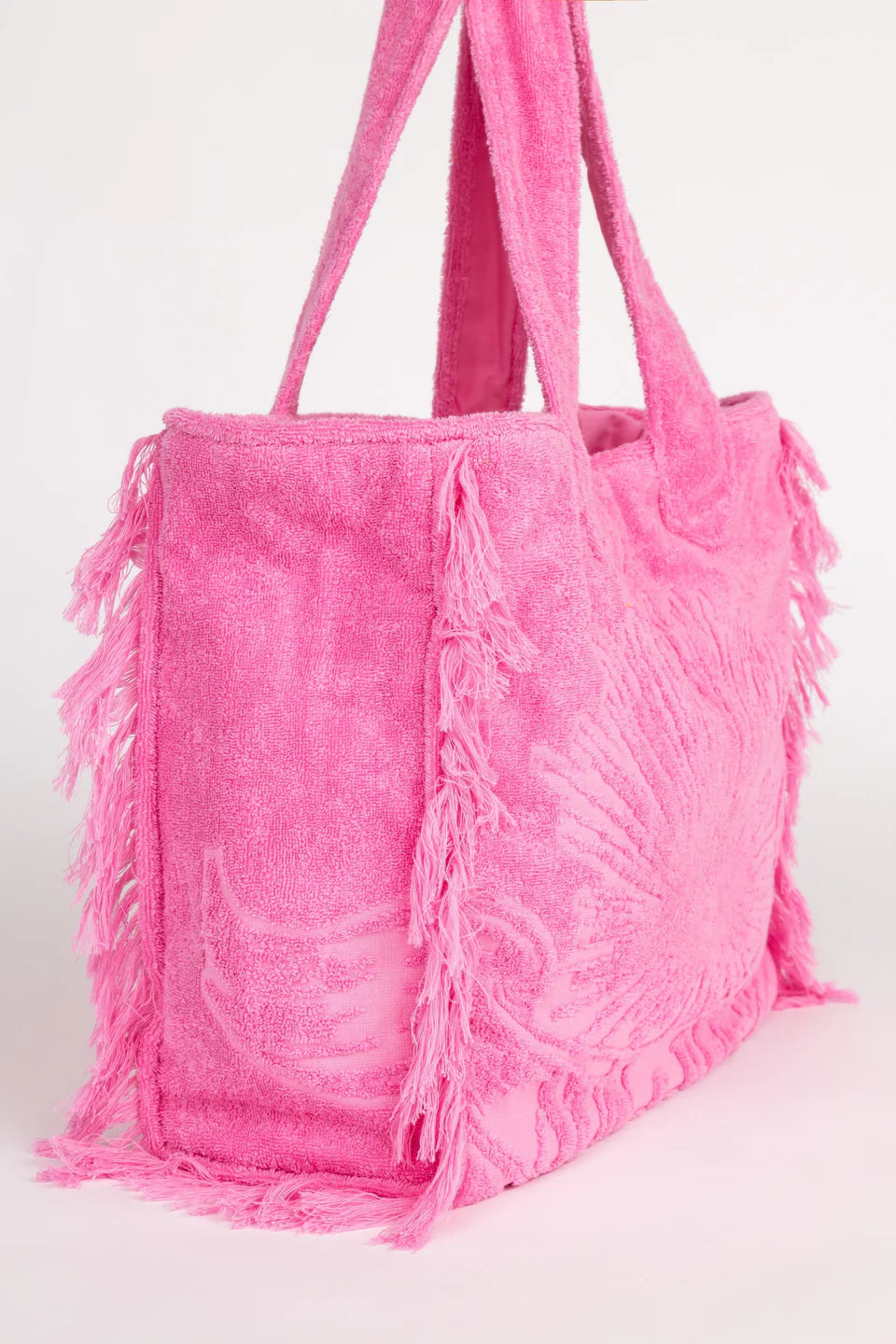 Terry Tote Beach Bag ~ Bubblegum