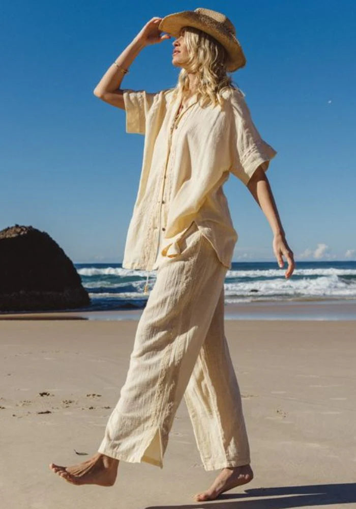 Cove Pant Lace Trim ~ Butter
