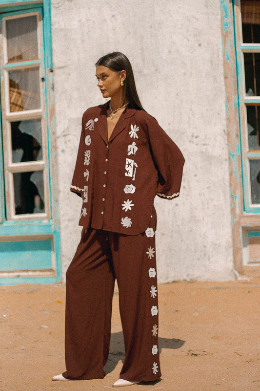 Sierra Blouse Brown