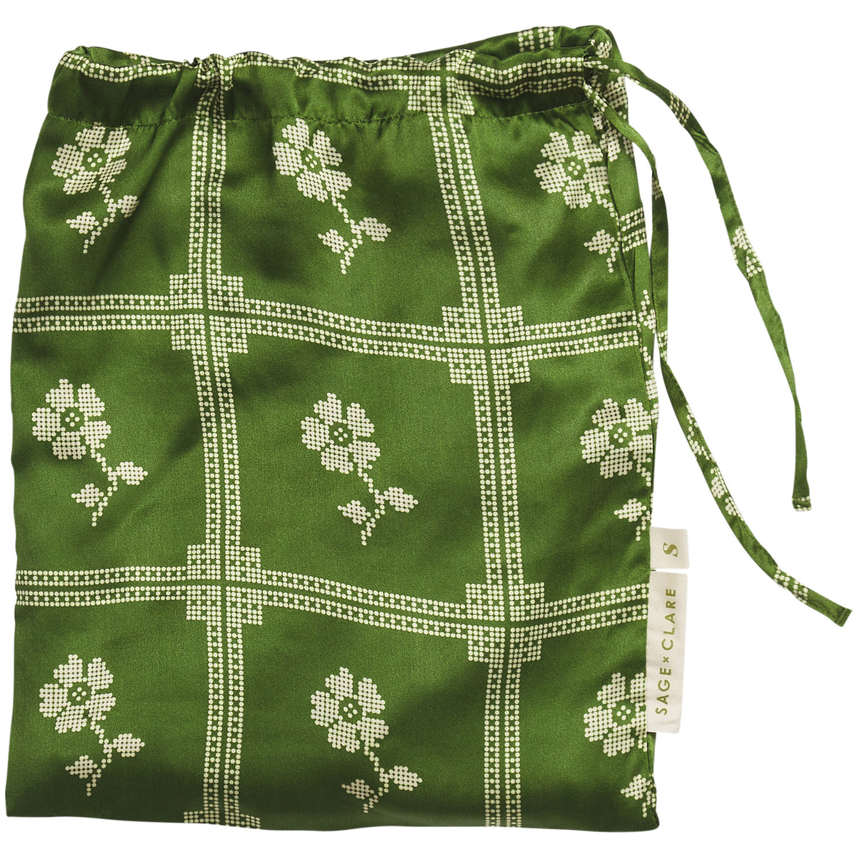 Bonny Silk Pillowcase - Hunter Green