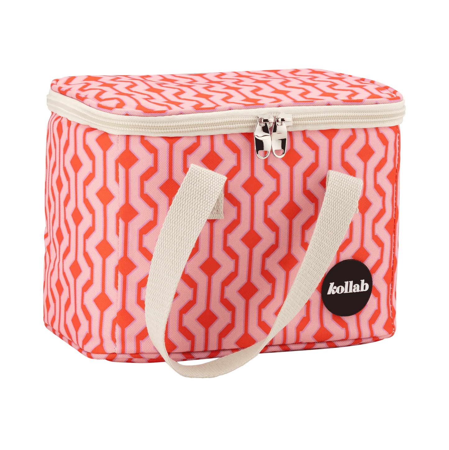 Lunch Bag Cherry Zig Zag