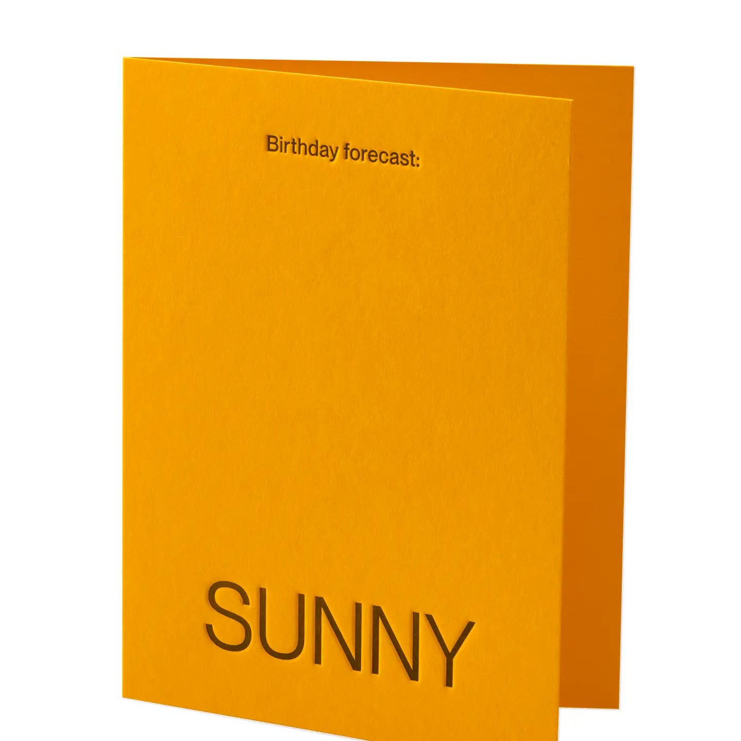 Birthday forecast: SUNNY Card