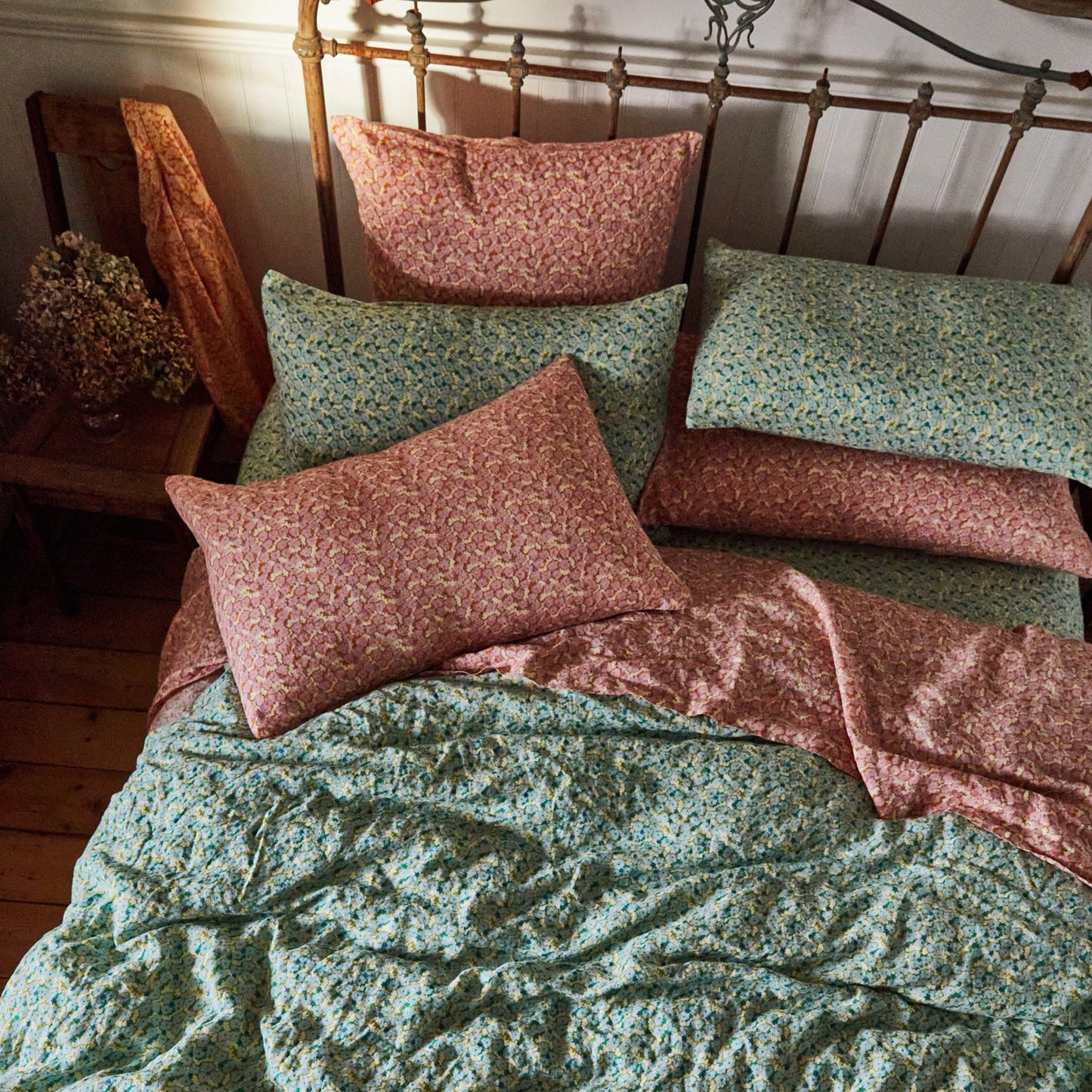 Filey Linen Quilt Cover - Cloud