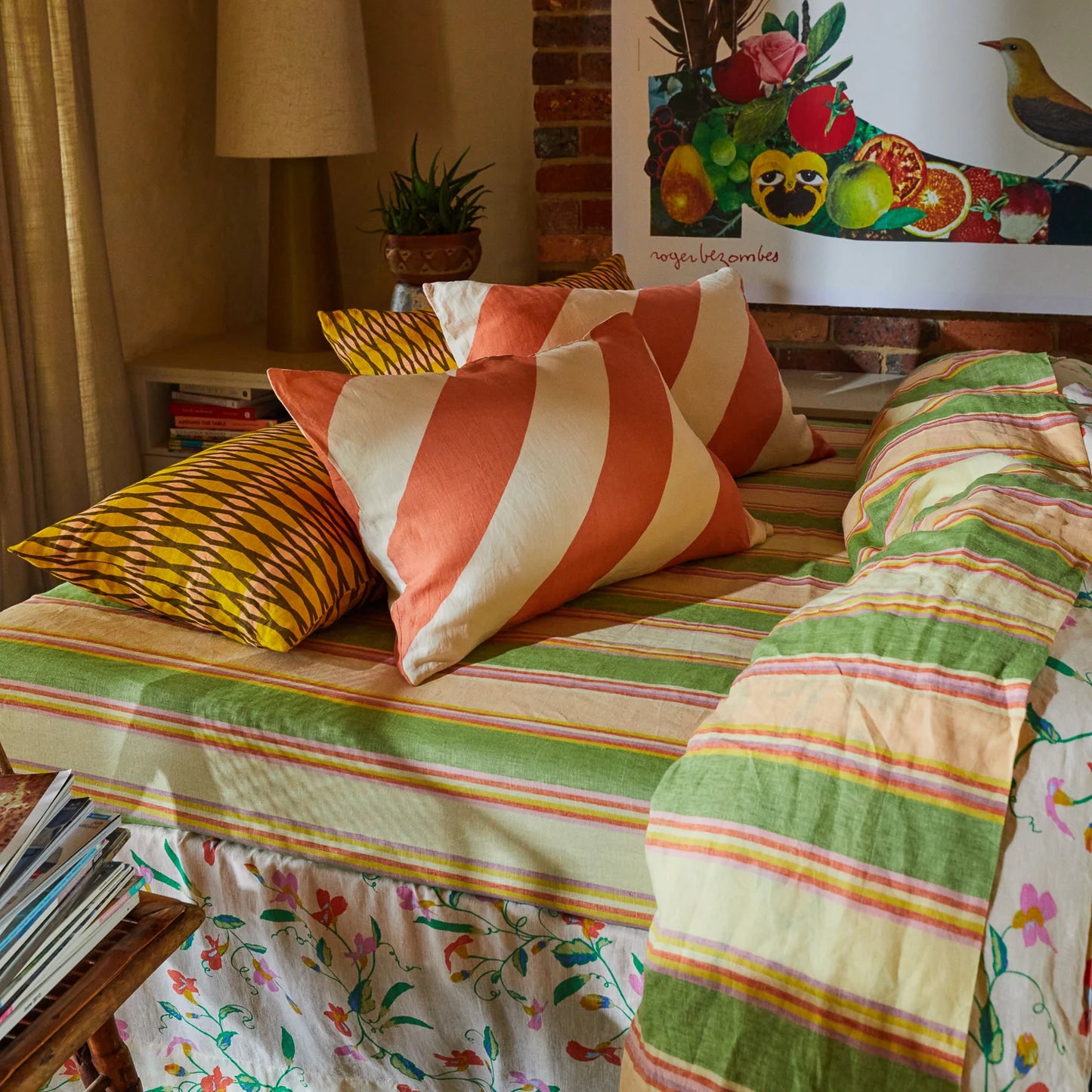 Palo Alto Linen Pillowcase Set of 2 Cayenne