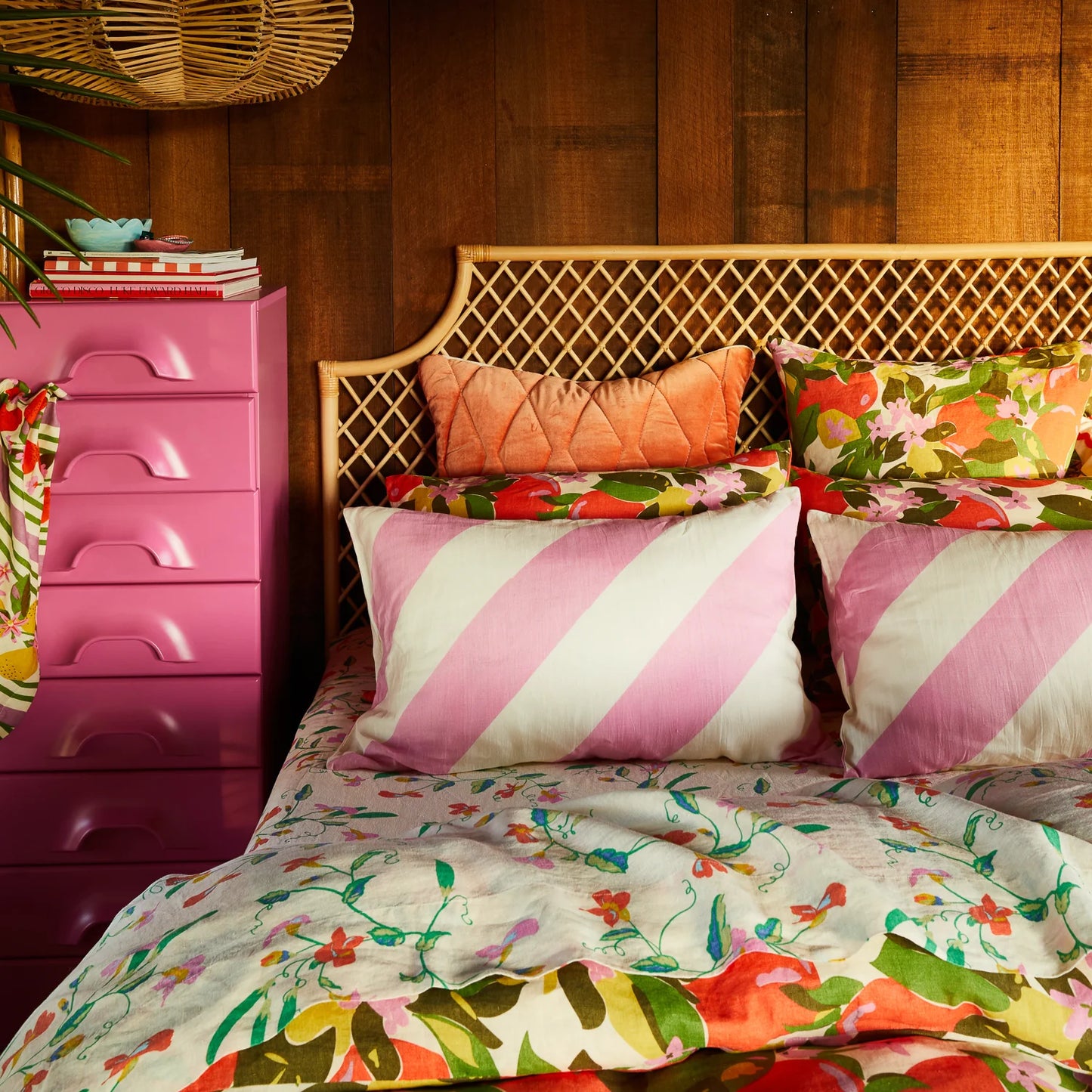 Palo Alto Linen Pillowcase Set Dahlia