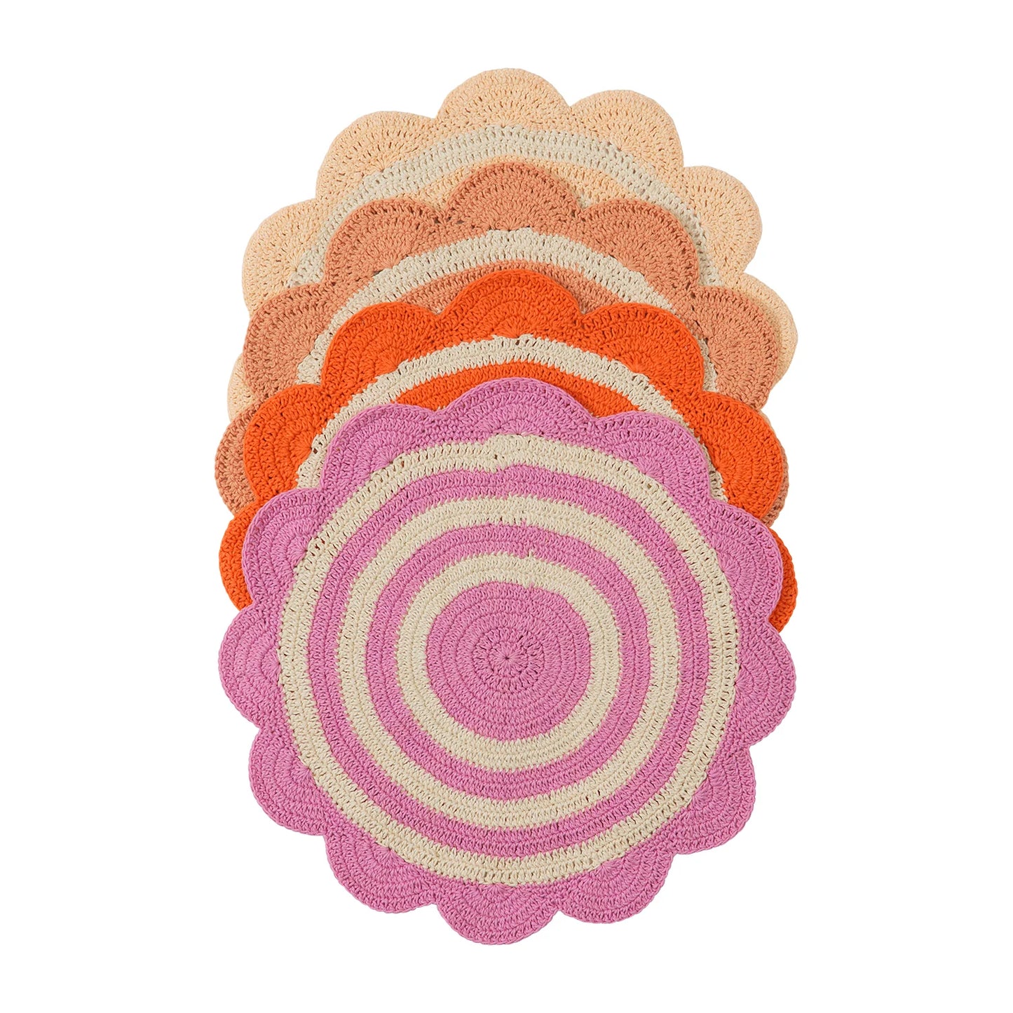 Foy Crochet Placemat Set Dahlia
