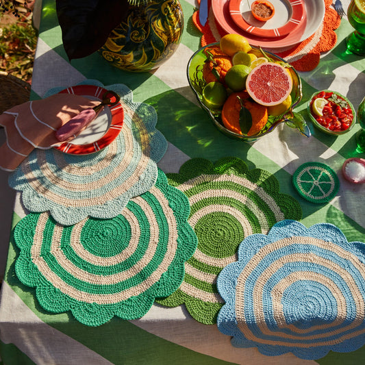 Foy Crochet Placemat Set Perilla