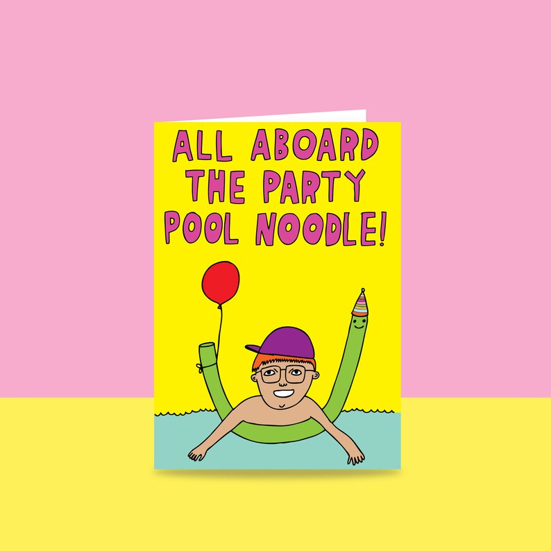Party Pool Noodle Card