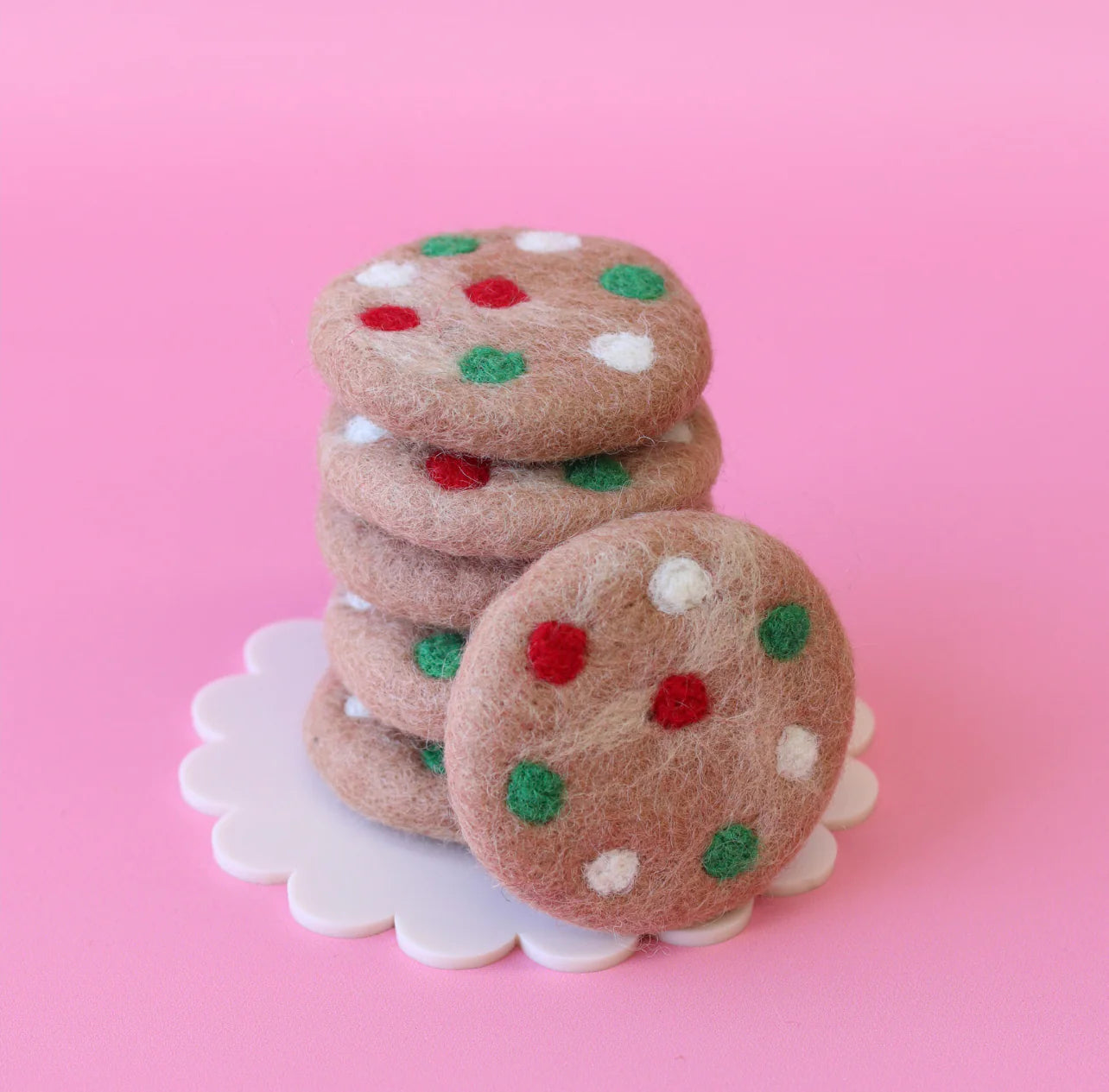 Felt Christmas Cookies Set of 6