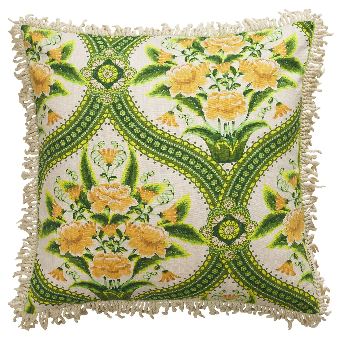 Margaret Fringe Cushion - La Palma