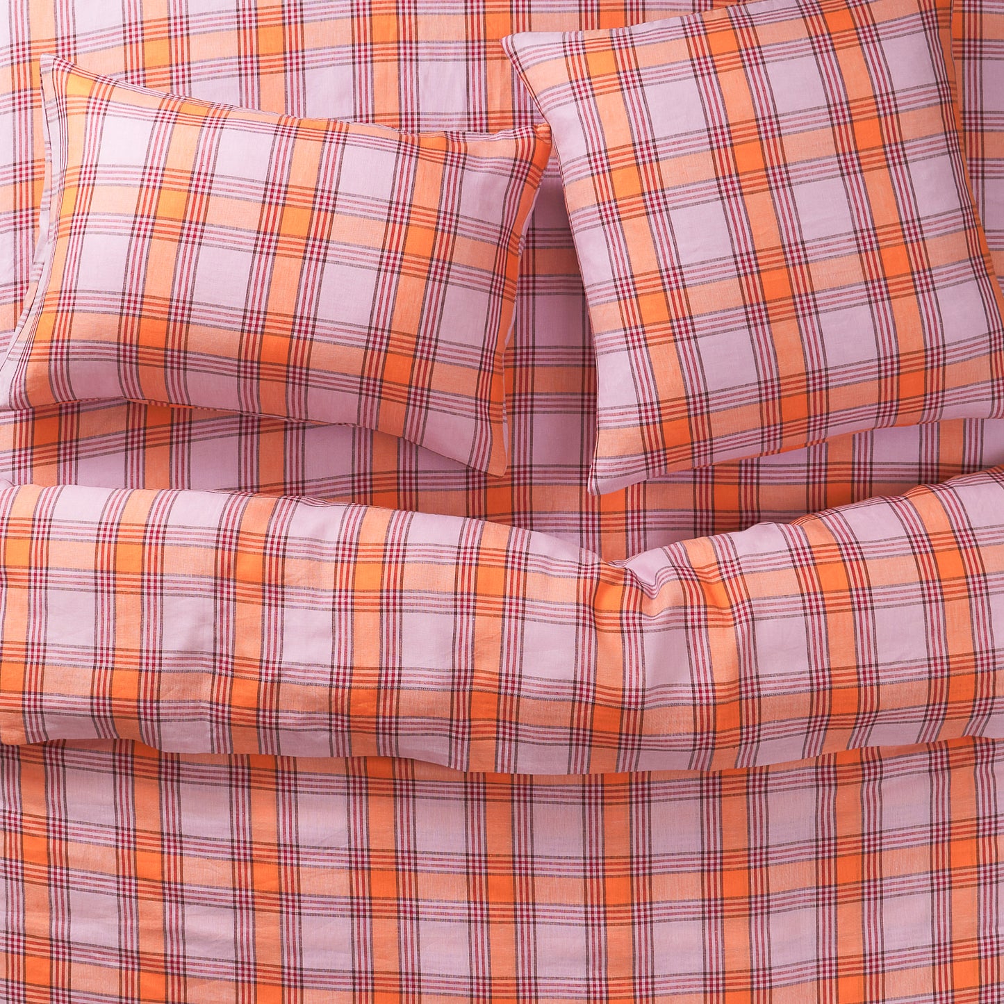 Isla Fitted Sheet ~ Vivid Coral