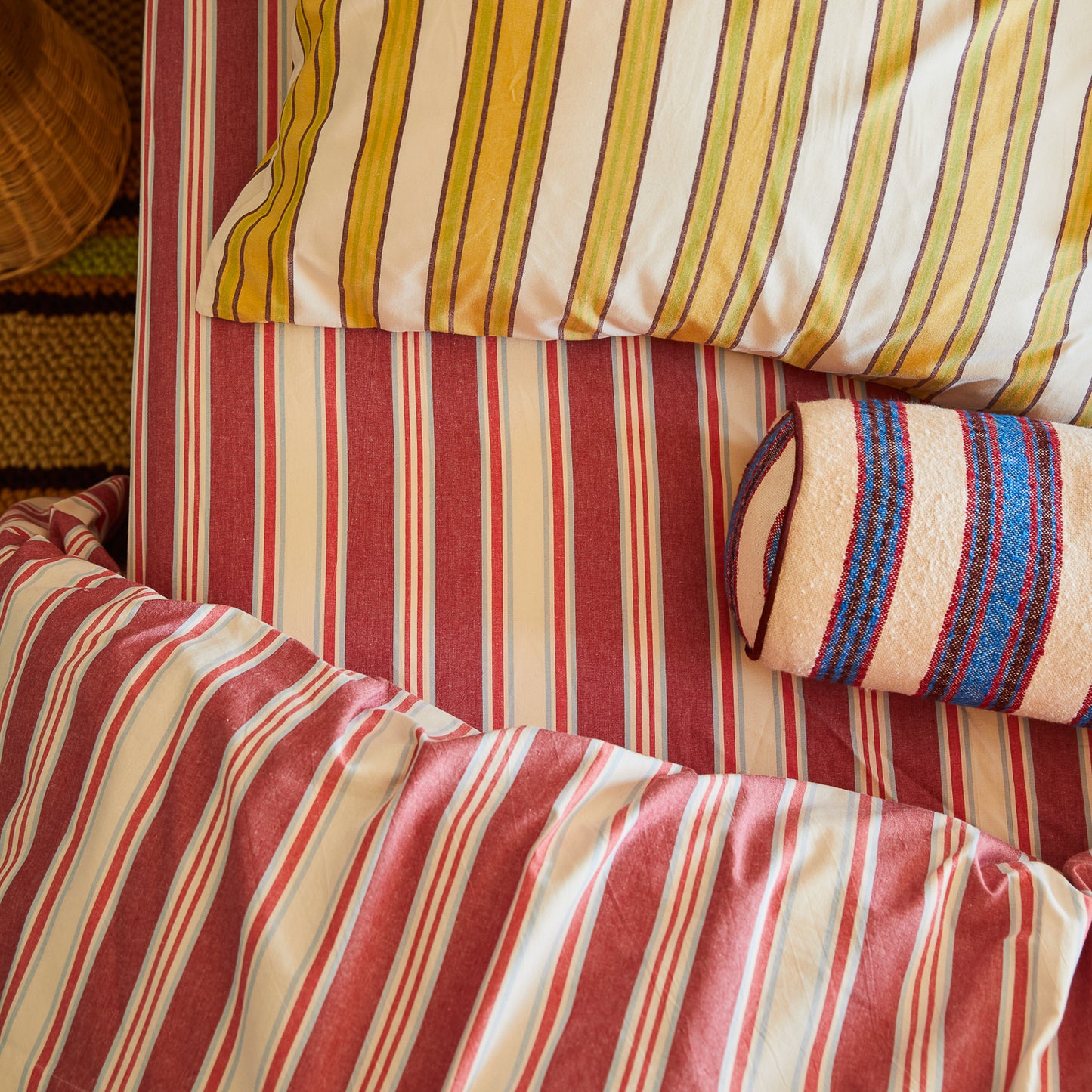 Selene Cotton Sheets - Crimson Fitted