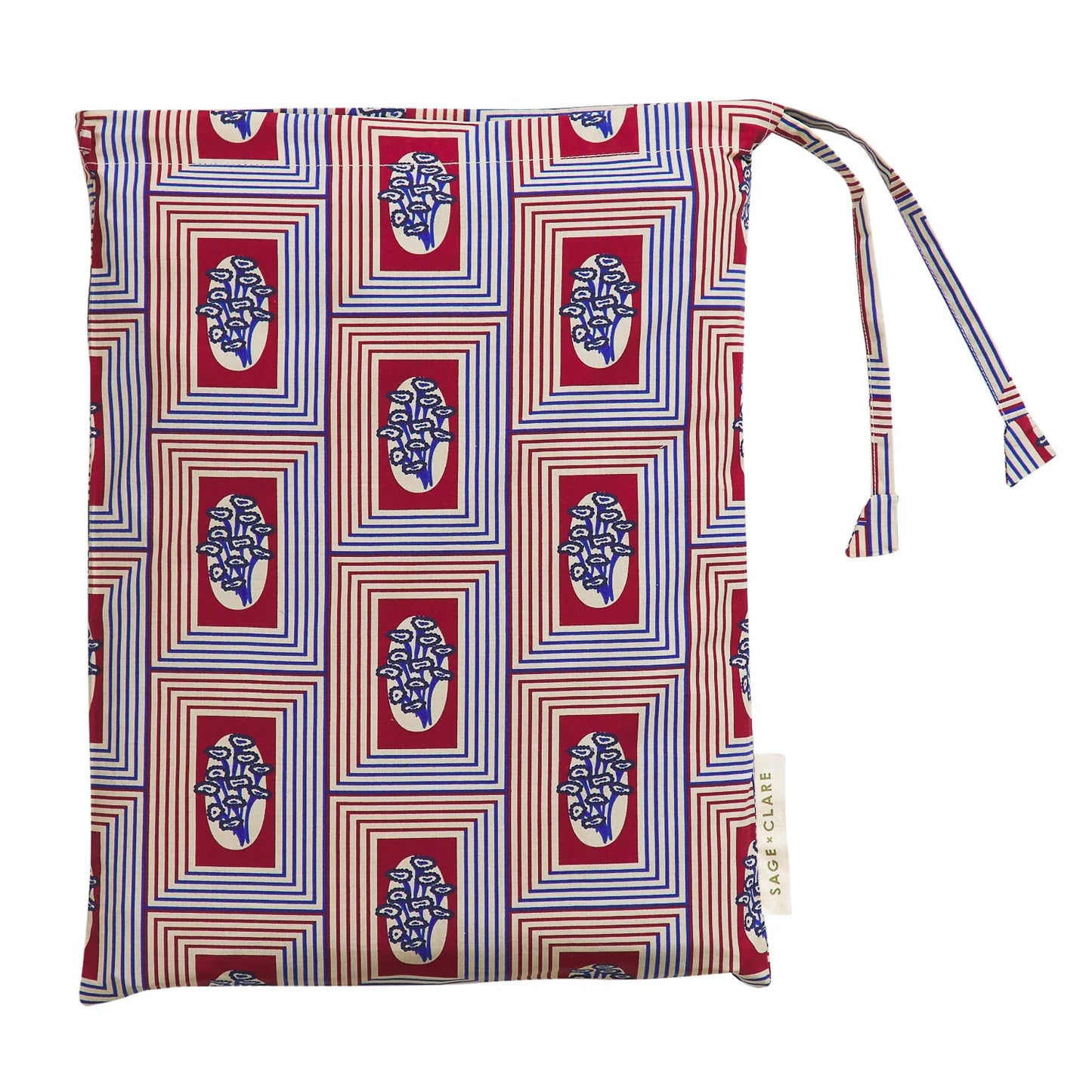 Antonella Cotton Pillowcase Set - Crimson