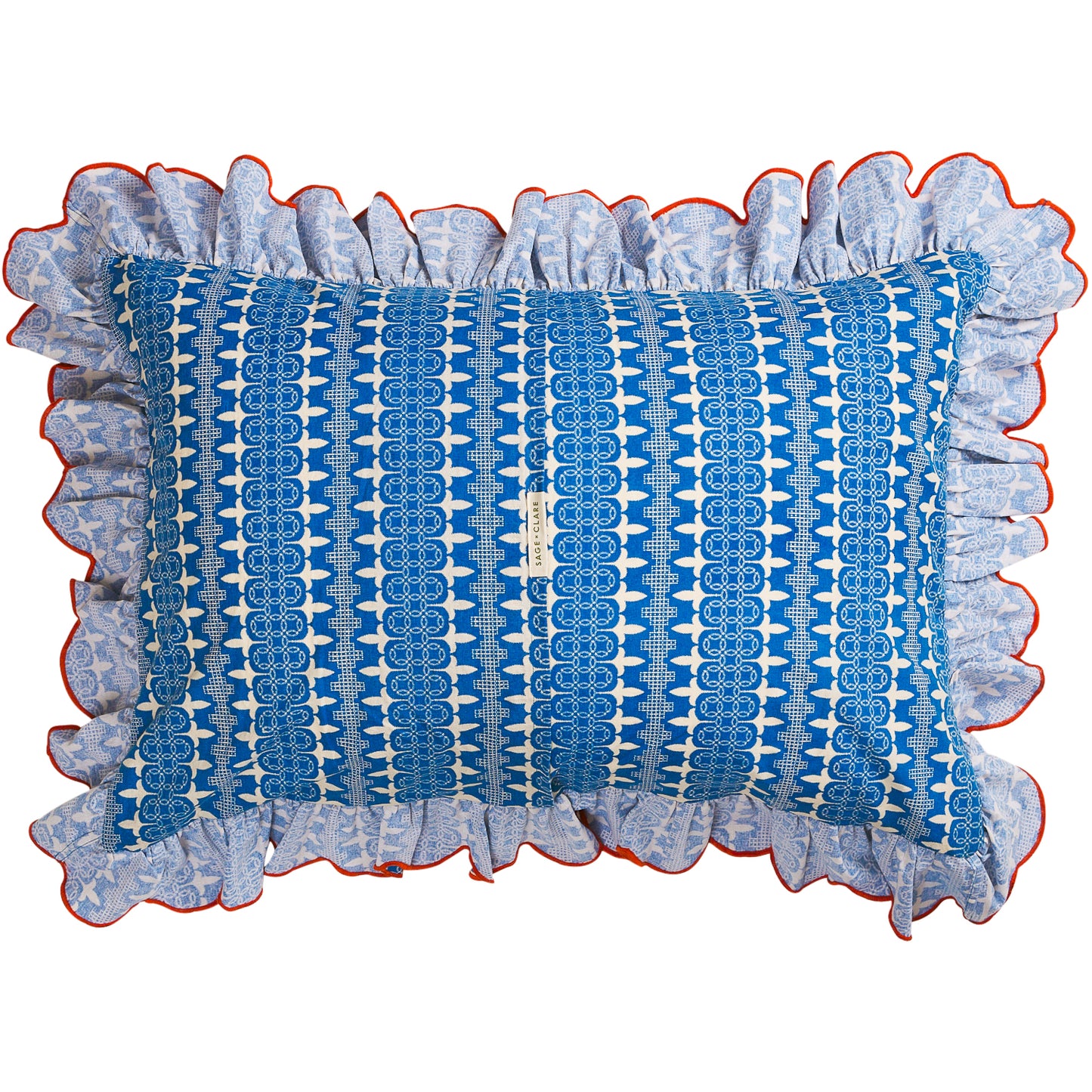 Esme Cotton Pillowcase Set - Azure
