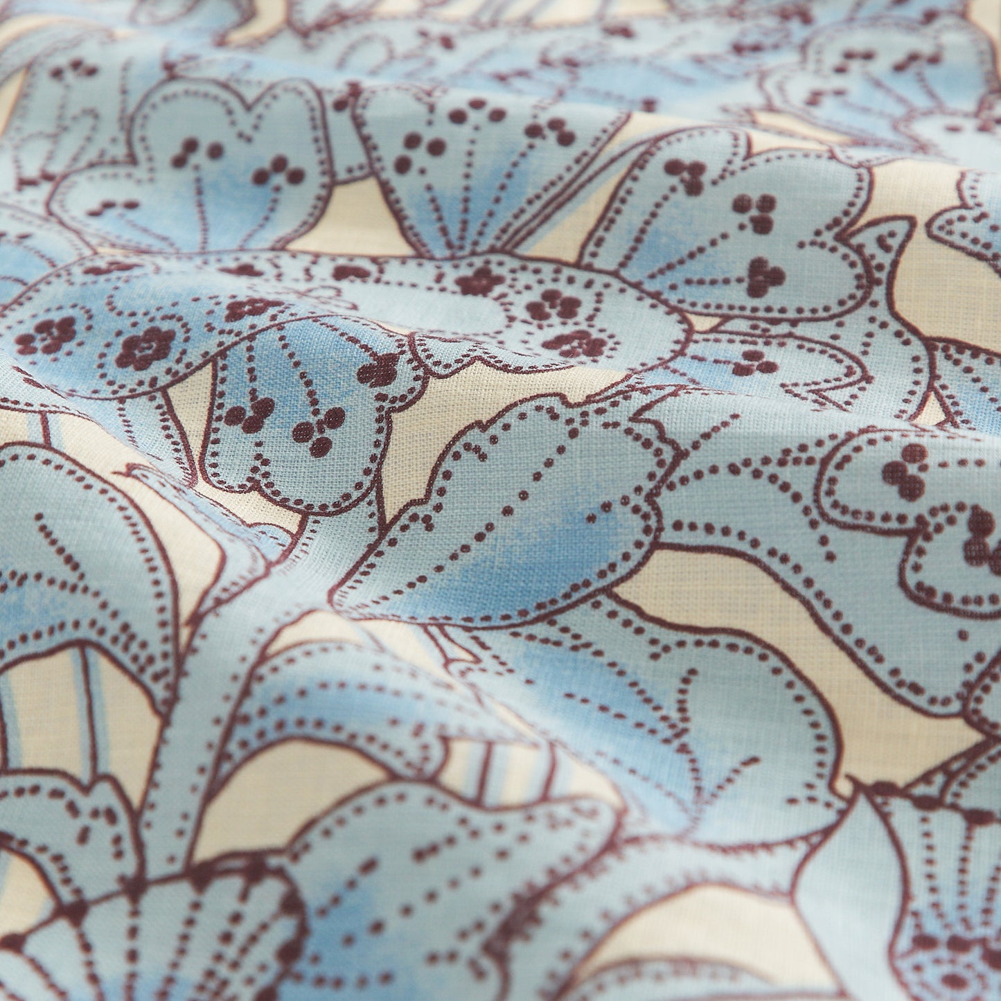 Lucia Linen Quilt Cover - Cerulean