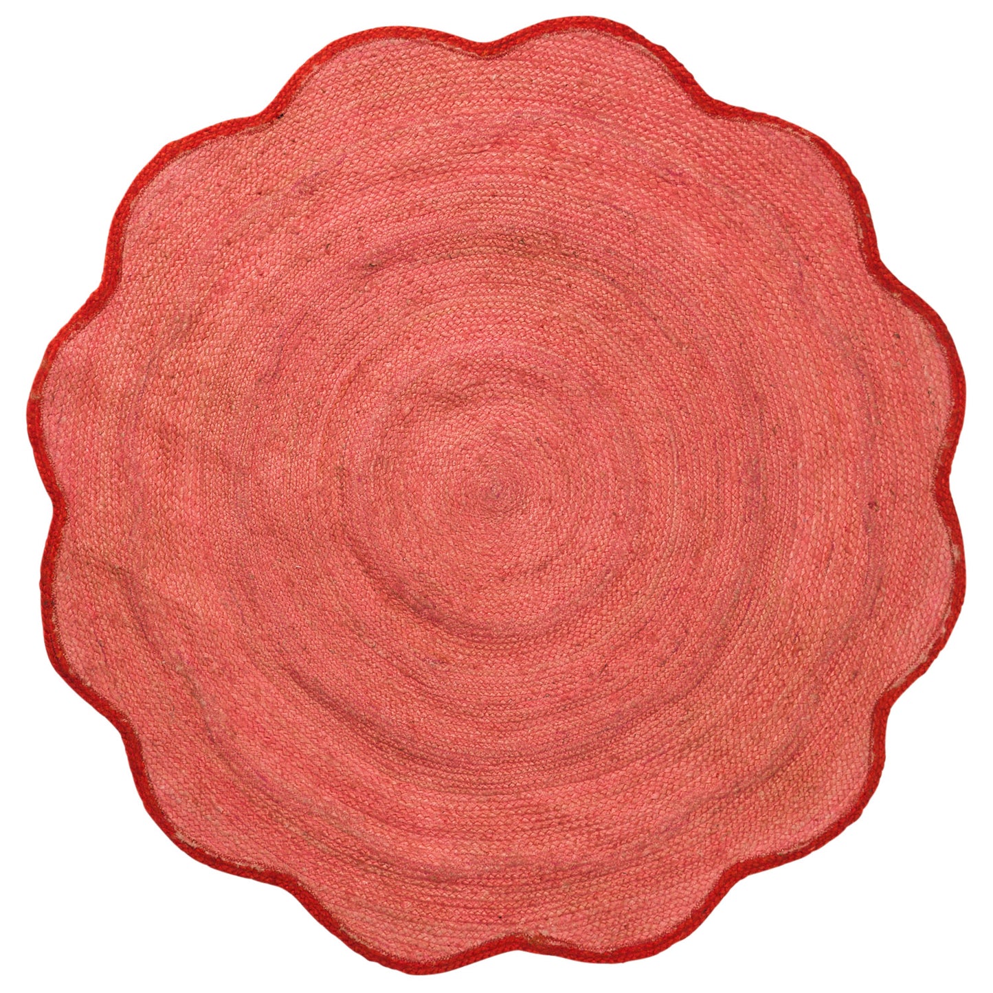 Alessa Jute Rug - Hibiscus