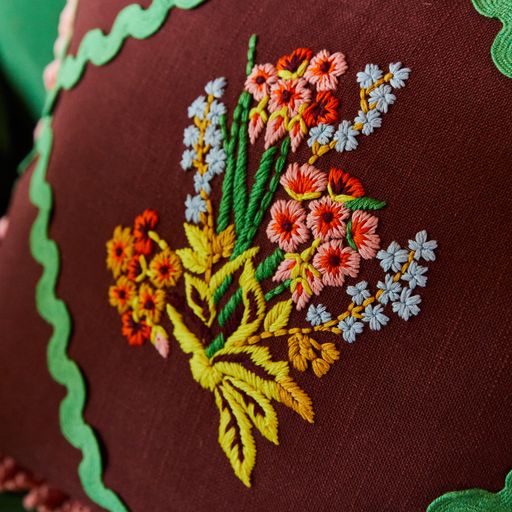 Rosalie Embroidered Cushion
