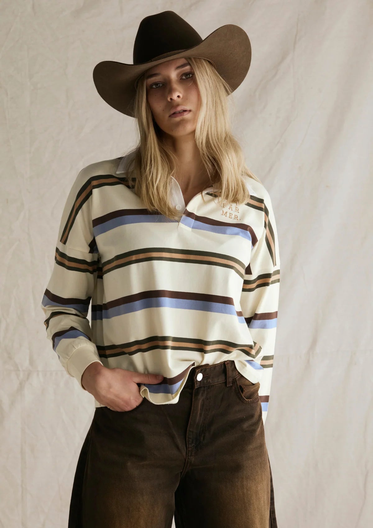 Jersey Blue + Brown