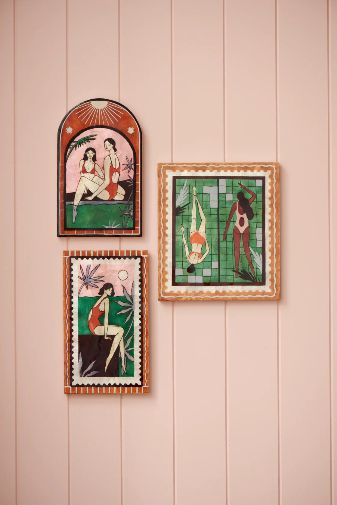 Resort Laps Green Wall Art