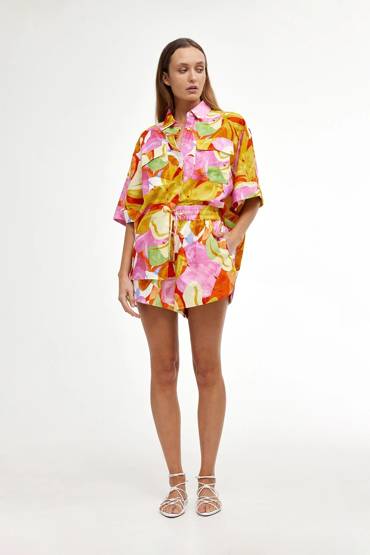 Juniper Shirt Capri Abstract