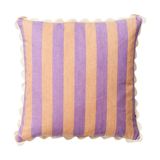 F/Cushion Stripe Lilac Peach 60cm