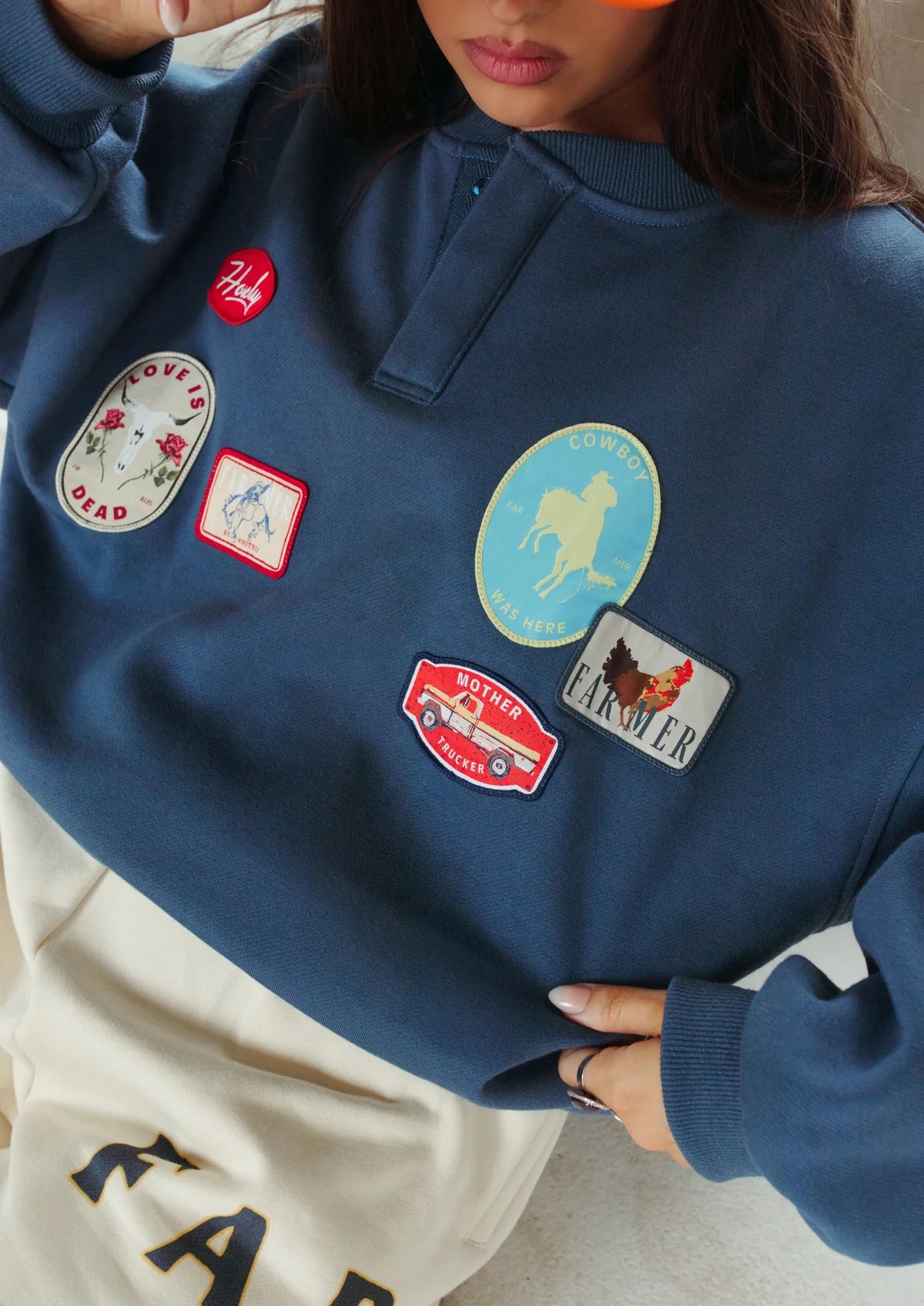 Love Is Dead Button Up Pullover