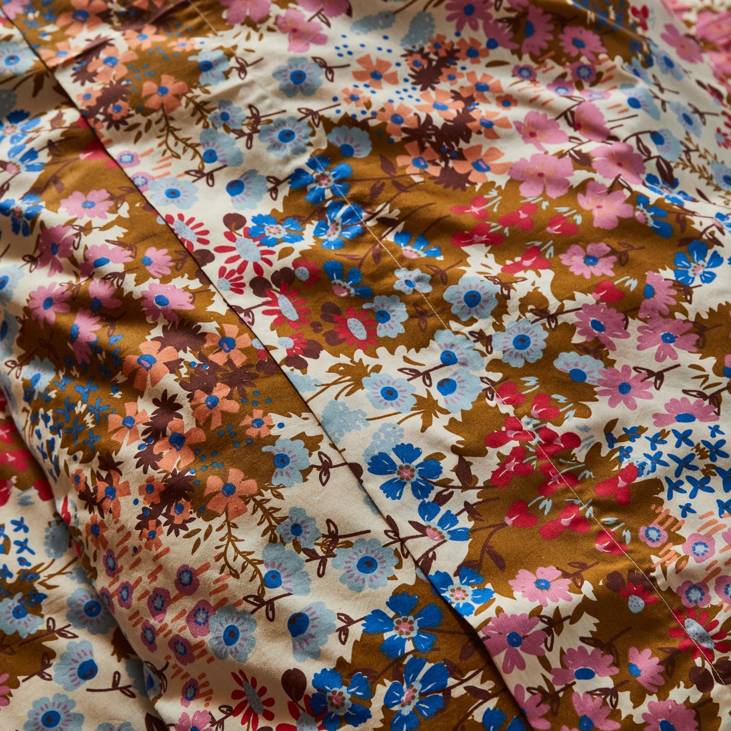 Aisha Cotton Flat Sheets - Ginger