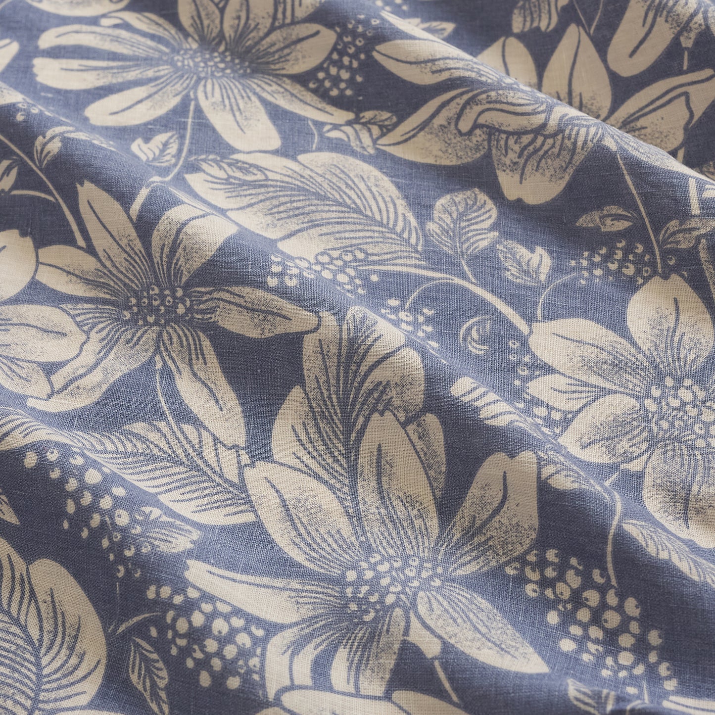 Amrita Linen Fitted Sheets - Smoke