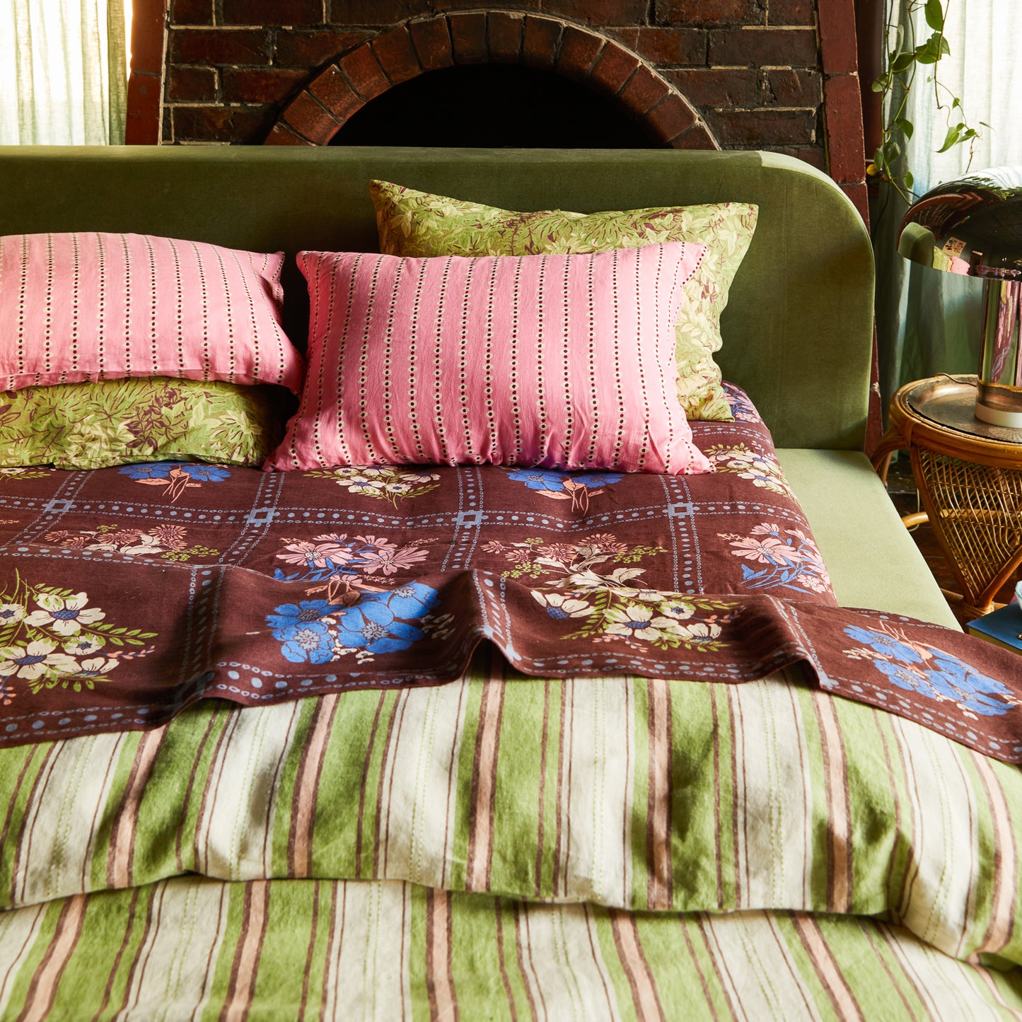 Avan Linen Pillowcase Set of 2 - Posy