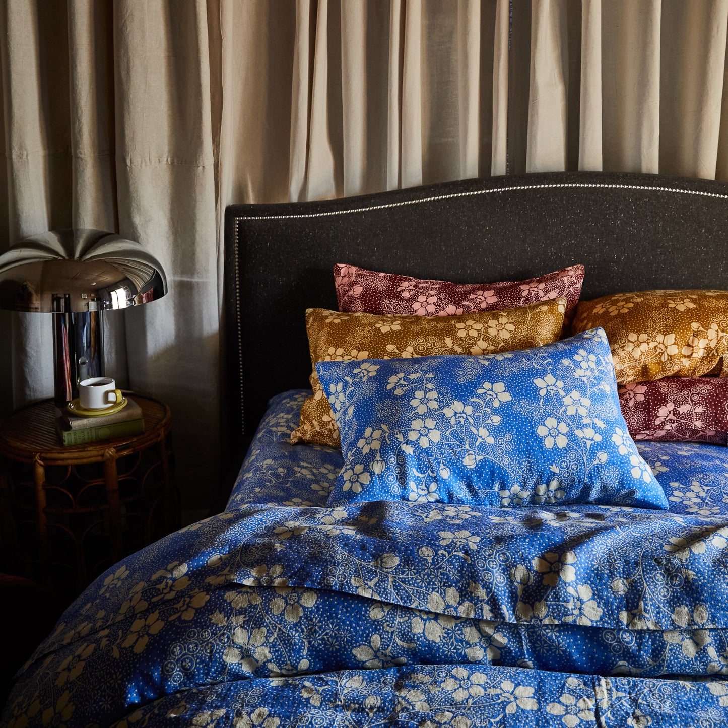 Salina Linen Pillowcase Set - Lapis