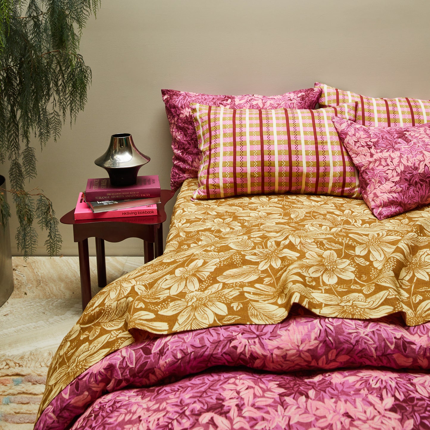 Rikita Linen Pillowcase Set of 2 - Rosewater
