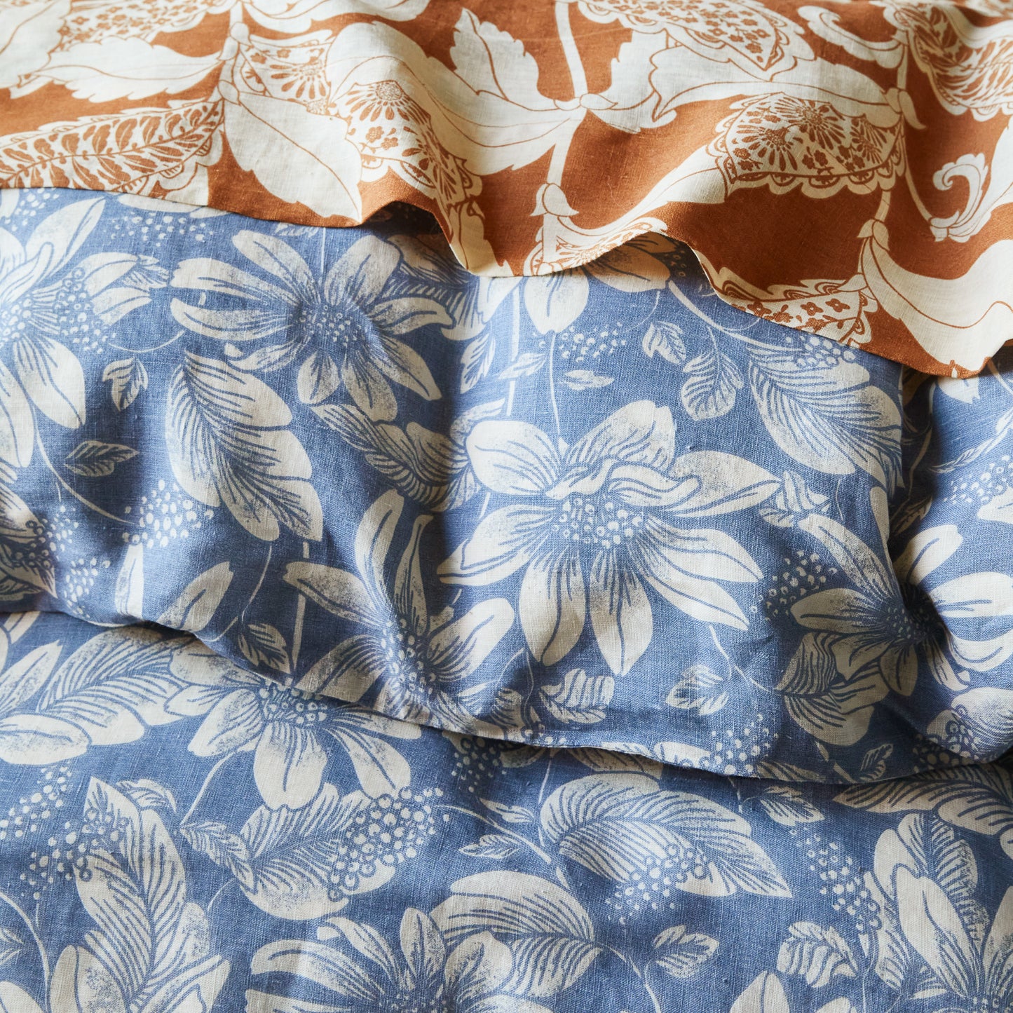 Amrita Linen Quilt Cover - Smoke