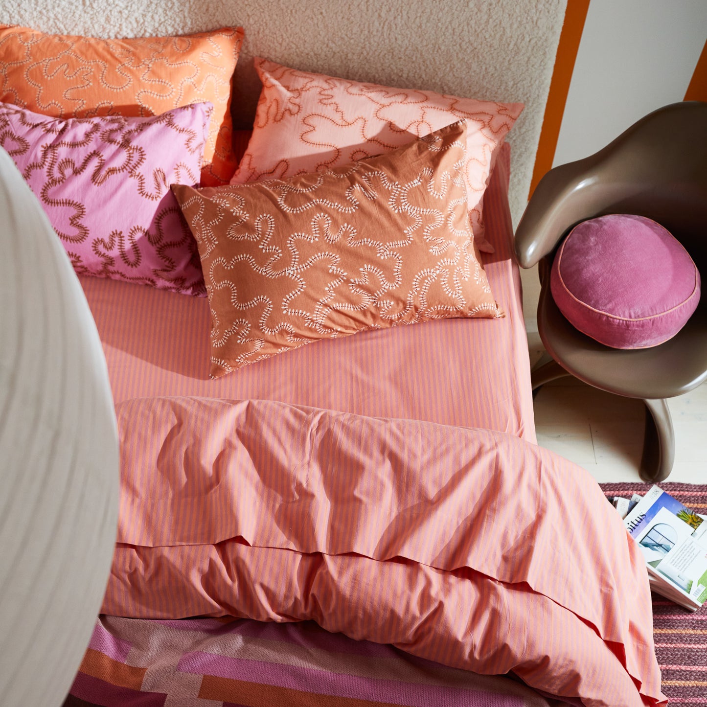 Bundi Cotton Quilt Cover - Rosewater