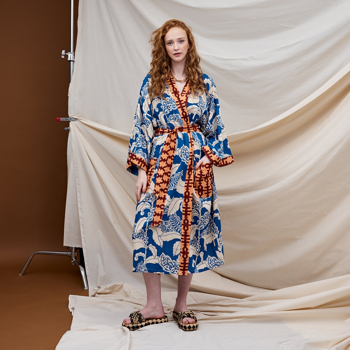 Lata Cotton Bath Robe