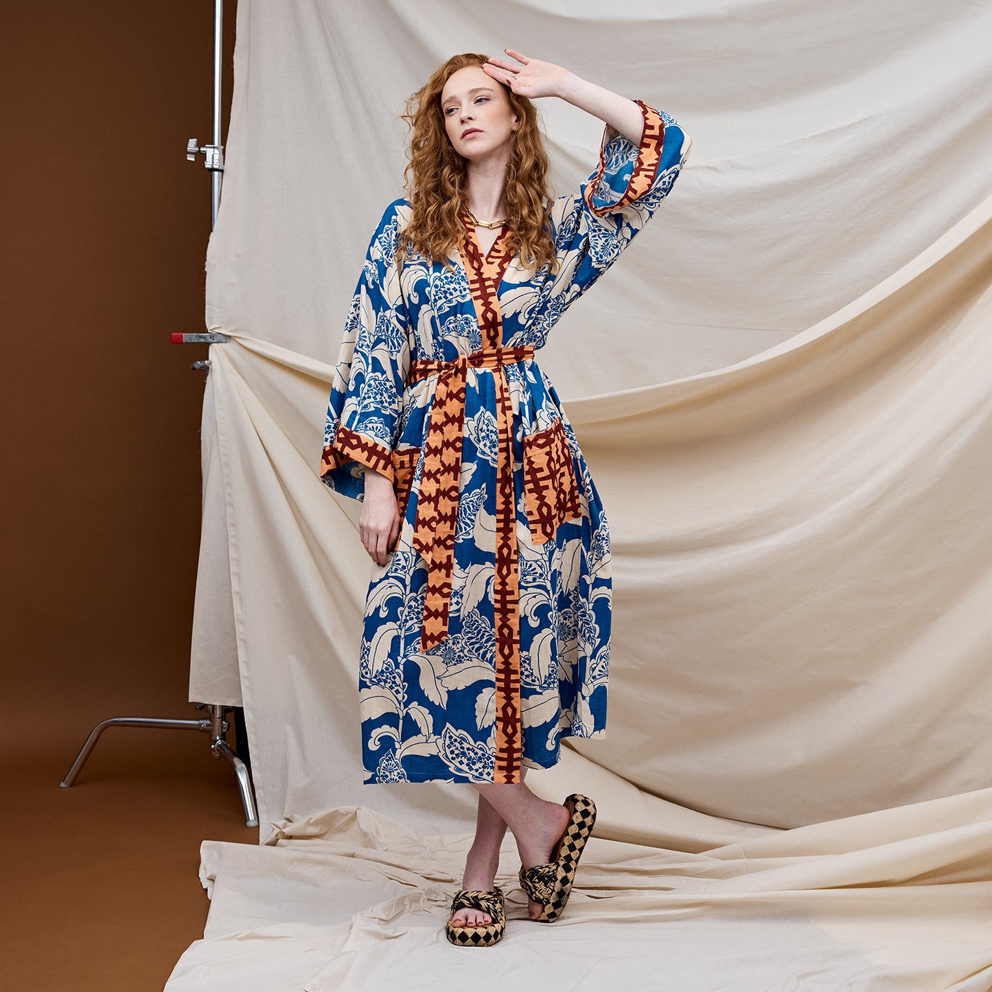 Lata Cotton Bath Robe