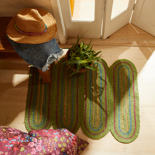 Kasi Jute Mat - Palm 67.5 x 90cm