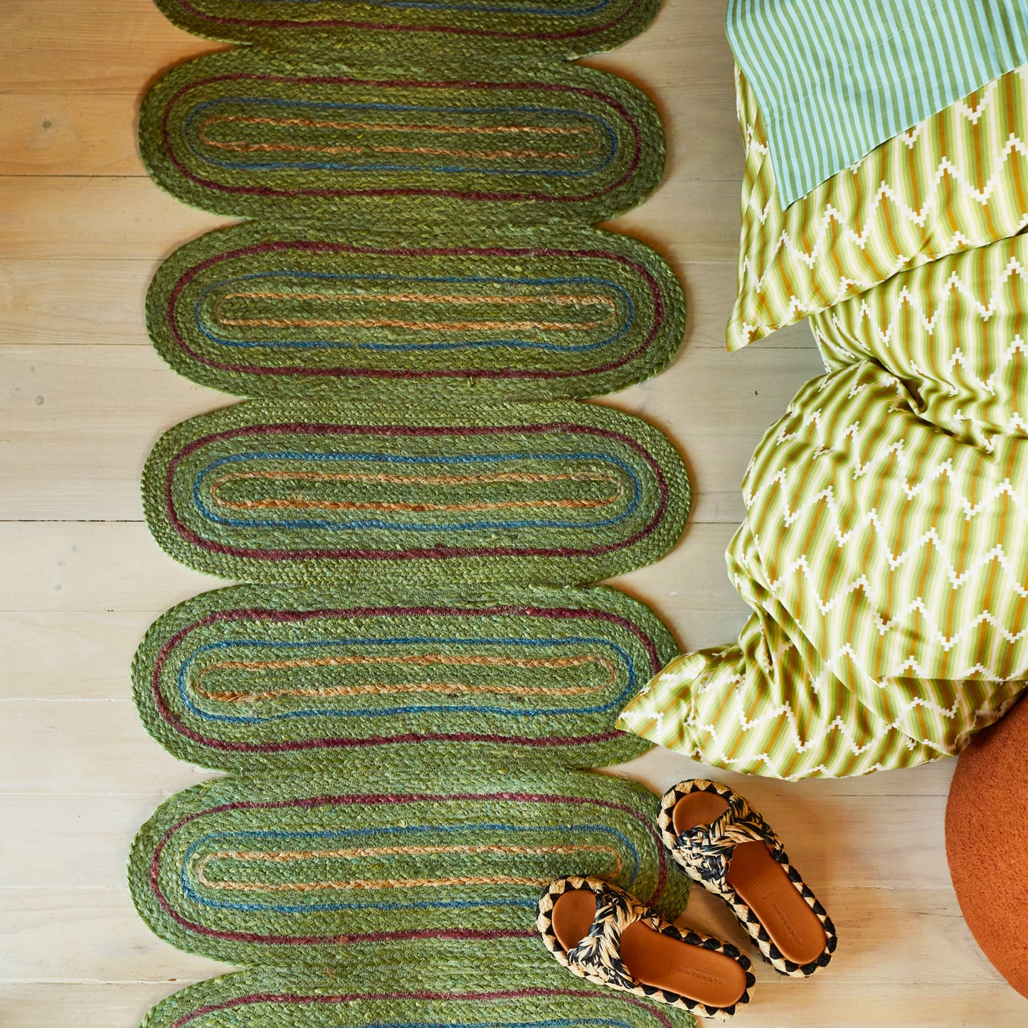 Kasi Jute Runner - Palm 67.5 x 156 cm