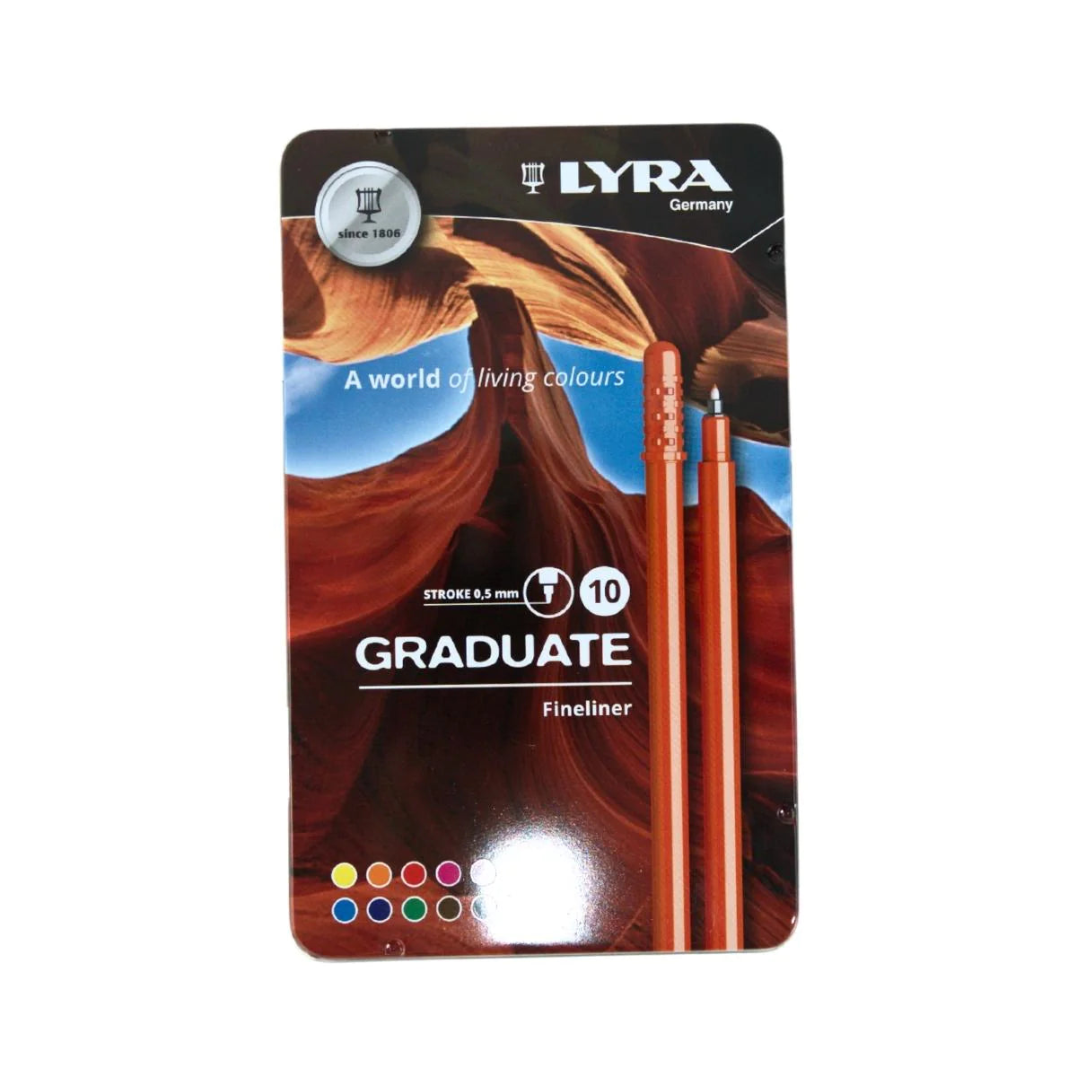 Lyra Graduate Fineliner Tin of 10