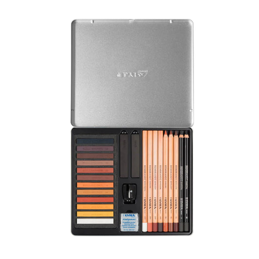LYRA Rembrandt Brown Tones 25 pcs in Metal Box