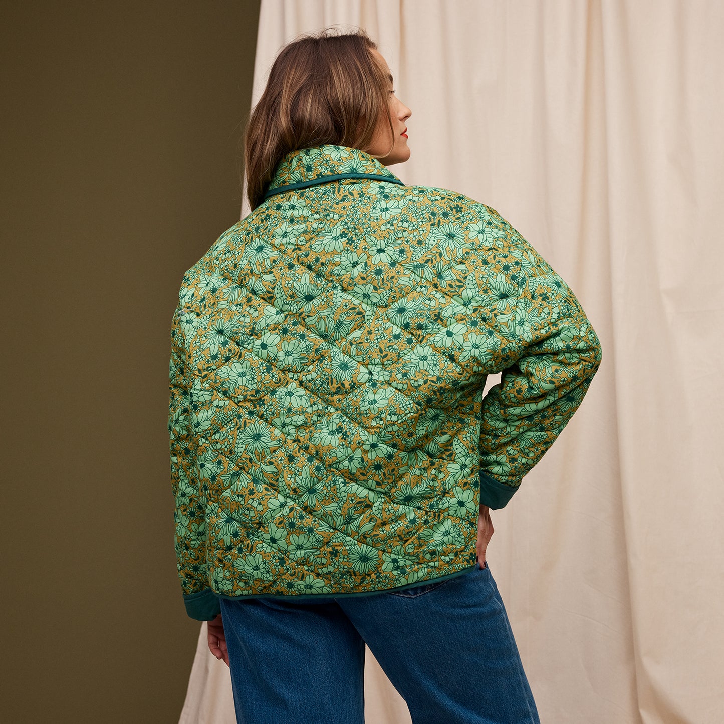Evette Quilted Jacket - Martini