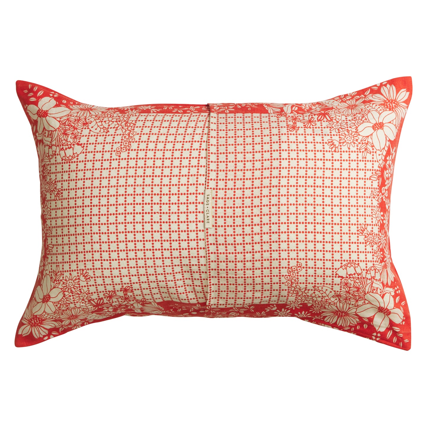 Mallorie Linen Pillowcase Set - Scarlet