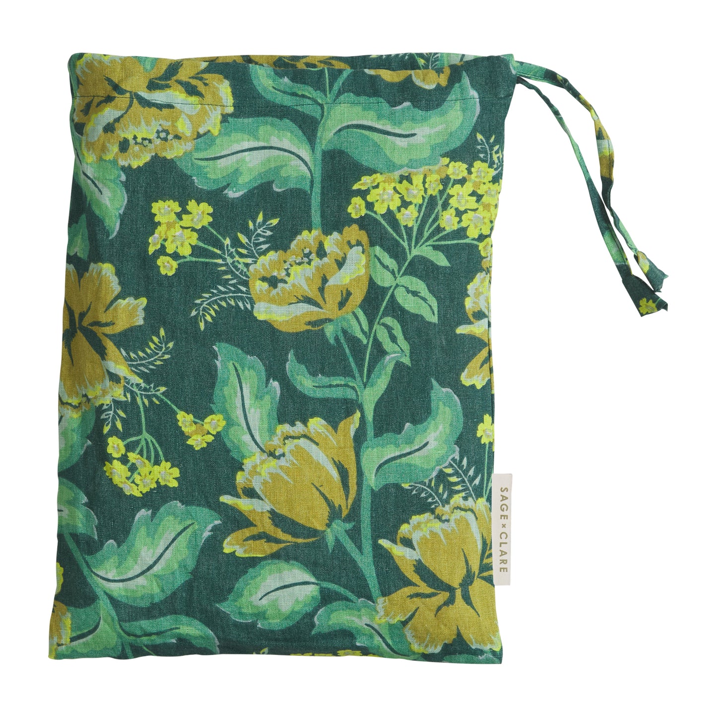 Margot Linen Pillowcase Set - Forest